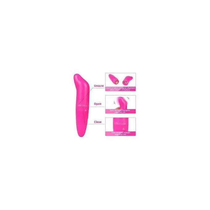 Mini Dolphin Curved Vibrating Massager – Contoured Design, Twist Control & Waterproof Portability