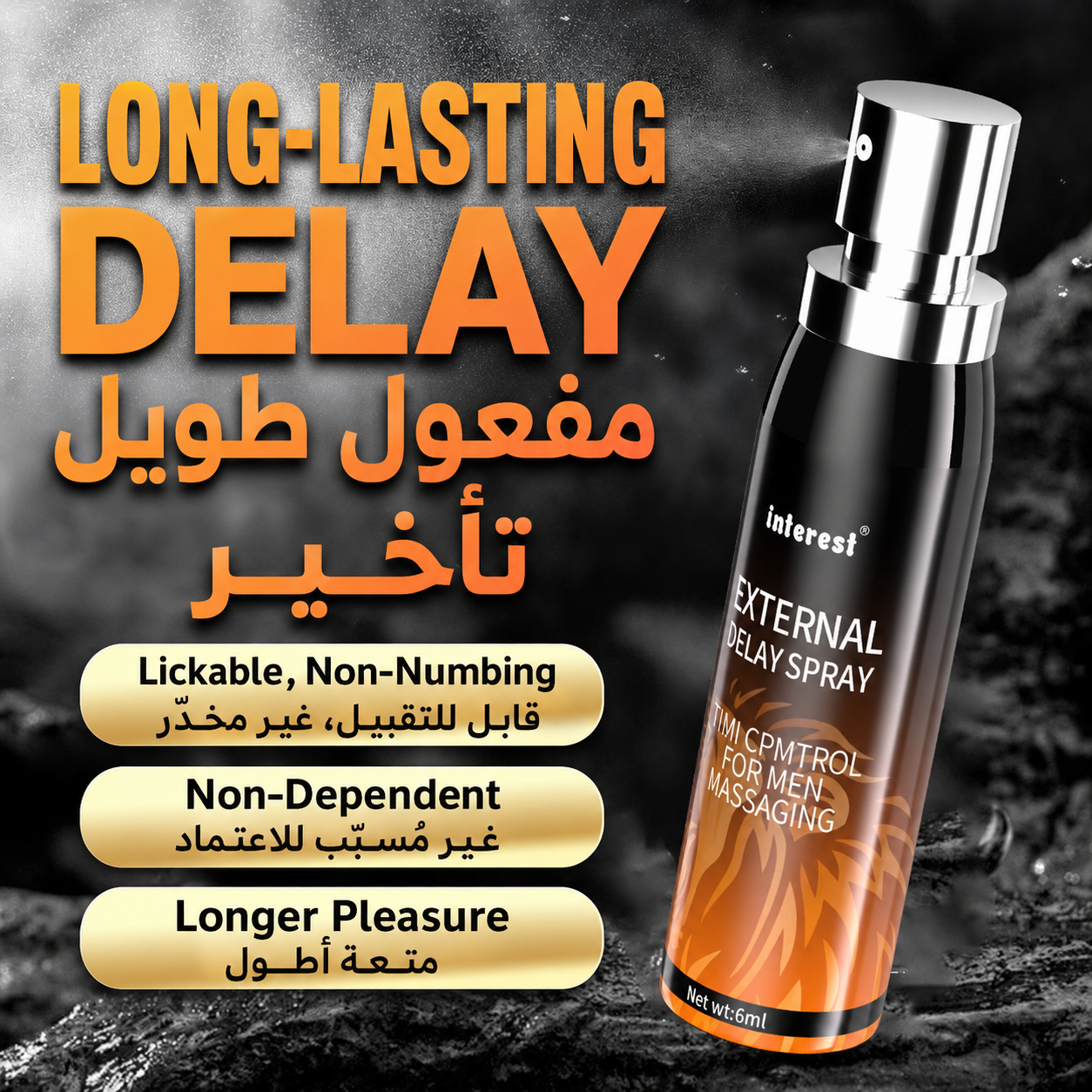 مردوں کا بیرونی مخصوص نگہداشت سپرے 15mL | پورٹیبل، لگانے میں آسان اور جلد خشک ہونے والا