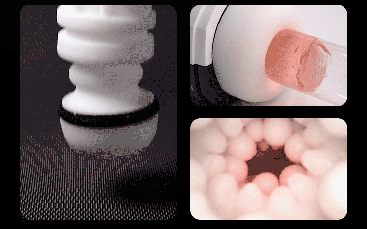 Suction and stroking masturbator
