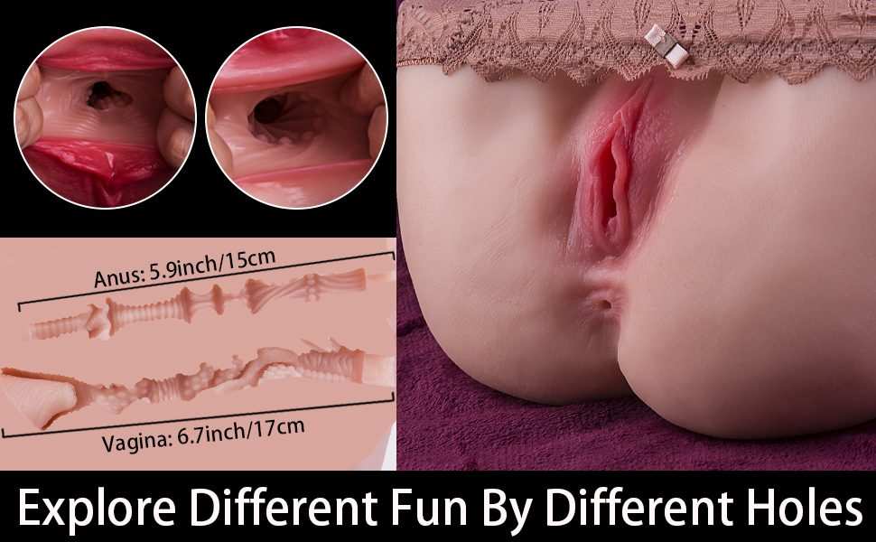 Large-sized realistic buttocks