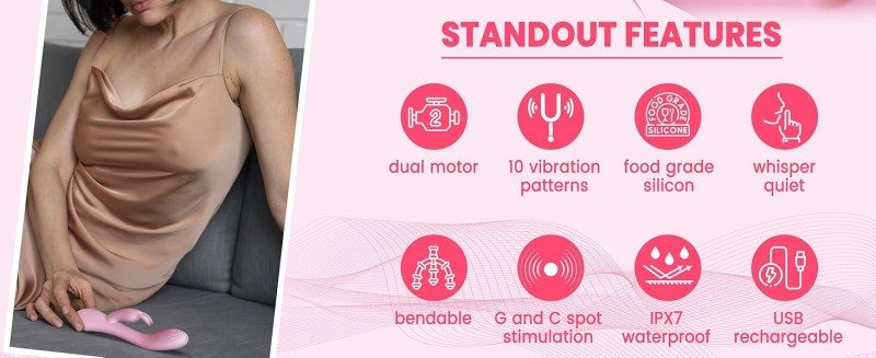 Dual-ended heated vibrating wand in soft pink