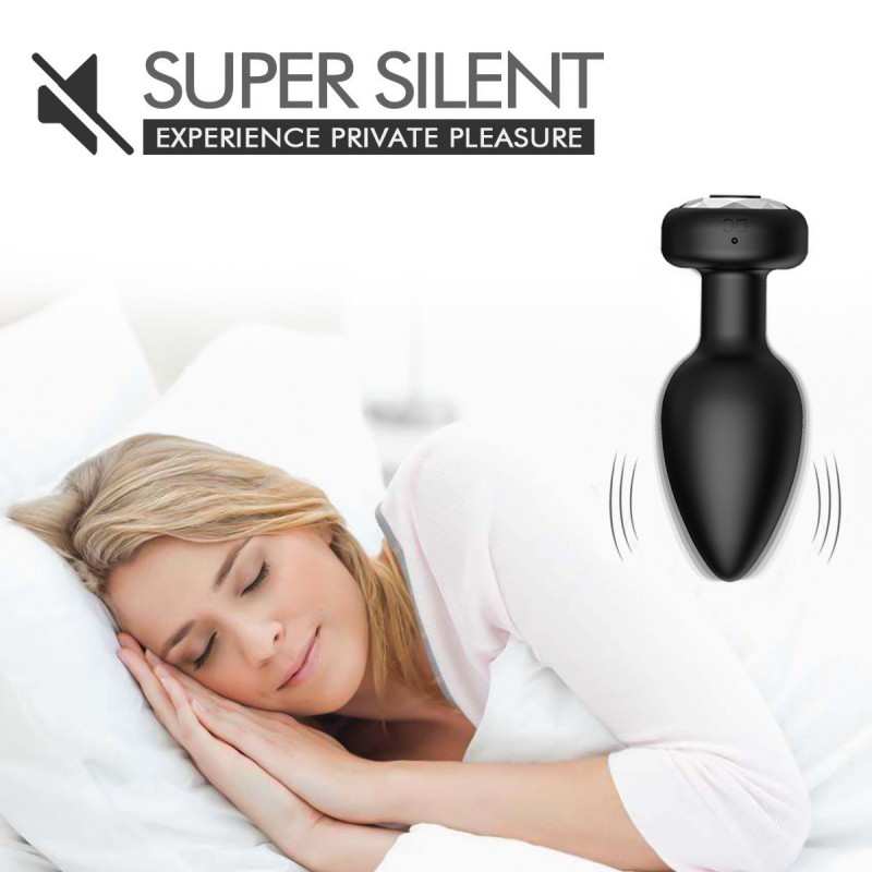 Wireless electric diamond-style anal plug